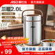 愛(ài)仕達（ASD）保溫提鍋304不銹鋼大容量真空保溫三層成人上班學(xué)生便攜飯便當盒 2.0L 真空保溫丨咖色