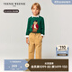 Teenie Weenie Kids小熊童裝25年新款秋冬男女童經(jīng)典純棉套頭毛衣 墨綠色 130 cm