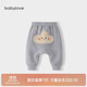 babylove嬰兒大PP褲秋冬加絨保暖寶寶長褲高腰護(hù)肚外穿百搭休閑褲