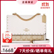 蔻馳（COACH）女包女士Klare鏈條風(fēng)琴包女士單肩斜挎包 90400 卡其白鉚釘 IMOT4