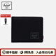 Herschel加拿大赫行25年新品黑標Roy短款男簡(jiǎn)約防盜刷錢(qián)包 純黑色