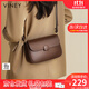 viney新款牛皮斜挎包包女包輕奢小方包單肩生日禮物送女友老婆 【棕色】高級感實(shí)用洋氣高端腋下包 時(shí)尚百搭品牌小眾豆腐包