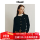 ELAND衣戀針織衫女老錢(qián)風(fēng)棉花糖紅色毛衣開(kāi)衫 黑色(19)Black S 160