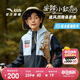 安踏兒童戶外三防外套男童小軟殼搖粒絨運(yùn)動(dòng)沖鋒上衣A52437604