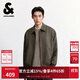 杰克·瓊斯（JACK&JONES） 男裝秋季夾克時(shí)尚日常尖領(lǐng)領(lǐng)口拉鏈門(mén)襟雙側插袋上衣225321052