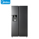 美的（Midea）568升對開(kāi)門(mén)冰箱全自動(dòng)制冰大容量一級能效節能風(fēng)冷無(wú)霜MR-596WKIPZE以舊換新國家補貼