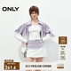 ONLY2025夏季新款時(shí)尚漸變水洗高腰褲裙短褲牛仔褲女|125243018 C39冠薊紫色 S