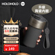 HOLOHOLO316不銹鋼保溫杯 男女士咖啡杯 高顏值吸管水杯子兒童上學(xué)專(zhuān)用 【升級陶瓷內膽】水泥灰-500ml