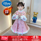 迪士尼（Disney）女童秋冬漢服唐裝中國風(fēng)洋氣2025新款拜年服兒童裝古風(fēng)旗袍公主裙 WG002粉色:發(fā)夾 加絨 120