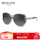 BOLON暴龍眼鏡新款偏光太陽(yáng)鏡女款時(shí)尚蝶型大框墨鏡BL5028 C11-灰色漸進(jìn)偏光