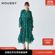 moussy 【歐陽(yáng)娜娜同款】女裝新款度假連衣裙028GAH30-6140 035花紋綠色 S 00001