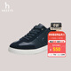 哈吉斯（HAZZYS）男鞋 春秋款板鞋【張晚意明星同款】復古德訓鞋ALPZ7FBC061 深藏青色DN 43 （275）