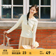 森馬（Semir）[商場(chǎng)同款]長(zhǎng)袖T恤女緊身簡(jiǎn)約百搭2025新款春圓領(lǐng)打底衫基礎(chǔ) 奶白10501 L 165/88A