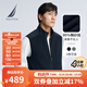 諾帝卡（NAUTICA）【商場(chǎng)同款】男裝春夏款棉紡拼接親膚針織馬甲背心男SO3301 藏青4NV M