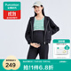 全棉時(shí)代女士長(cháng)褲孕婦衛褲可調節高腰托腹黑色可外穿寬松長(cháng)褲 秋冬加絨 175/80A