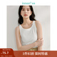 茵曼（INMAN）章若楠同款多色U領(lǐng)女裝吊帶背心內(nèi)搭打底衫2025年夏季新款上衣 白色 L