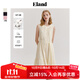 ELAND衣戀連衣裙女涼爽舒適半門(mén)襟無(wú)袖蛋糕A字長(cháng)裙夏季新款 淺黃色(31)L/Yellow M 165