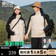 雪中飛三合一機能沖鋒衣款羽絨服情侶款冬季輕戶(hù)外連帽拼接保暖羽絨外套 淺米色（5915F） M (170)