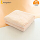 童泰浴巾初生嬰兒毛巾被純棉正方形新生兒包被兒童洗澡巾寶寶被子 粉紅色 1g 90cm*90cm