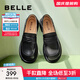 百麗（Belle）兩穿樂(lè )福鞋女商場(chǎng)同款圓頭英倫風(fēng)單鞋B2J1DAA4預售 黑色 37 (235mm)