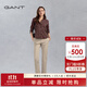GANT/甘特春季新款女士美式潮流舒適通勤純色簡(jiǎn)約百搭九分休閑褲 277沙黃色 36