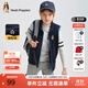 暇步士（Hush Puppies）【學(xué)院風(fēng)】童裝兒童男女大童秋季新款簡(jiǎn)約經(jīng)典版搖粒絨馬甲 藏藍 150