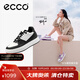 愛(ài)步（ECCO）板鞋女 倪妮同款增高厚底輕盈透氣百搭拼色休閑鞋 街頭ACE856823 黑色/灰白色85682350020 38