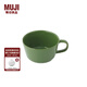 無(wú)印良品（MUJI） 炻瓷 谷物碗 餐具 家用沙拉碗 家用 綠色 口徑115mm