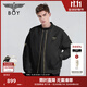 BOY LONDON【倫敦塔橋】短款棉服情侶冬仿?tīng)C金潮流棉衣外套N29008 黑色 M