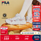 FILA斐樂(lè )兒童童鞋運動(dòng)鞋子2025年冬季新款男女童中大童籃球鞋豌豆鞋 奶白/霧玫瑰粉-GM 33