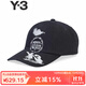 Y-3【 新品上新】y3GRAPHIC CAP棒球帽男女同款帽子53-KC3339 黑色 L 60