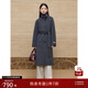 自巧小個(gè)子東方簡(jiǎn)奢風(fēng)灰色立領(lǐng)羊毛雙面呢大衣女冬季2024新款毛呢外套 水貂灰 XS (2碼)