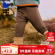 迷你巴拉女童冬新款褲子萌趣可愛(ài)彈力長(cháng)褲【打底褲】 深咖啡50941 90 cm