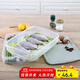 樂(lè )扣樂(lè )扣（LOCK&LOCK）冷凍保鮮盒套裝 大號家用冷藏餛飩水餃生鮮果蔬塑料冰箱收納盒 HFL8510S2M 薄荷綠 2.4L*2EA