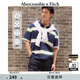 ABERCROMBIE & FITCH【情侶POLO】男裝25夏季小麋鹿條紋POLO短袖T恤KI124-5299 海軍藍 L (180/108A)