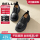 百麗（Belle）百搭牛津鞋女通商場同款通勤厚底小皮鞋B1Q1DCM4預(yù)售 黑色 36 (230mm)
