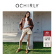 歐時(shí)力OCHIRLY 100%棉直筒休閑短褲女褲子寬松顯瘦2025早秋新品 淺卡其 S
