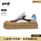 共跡gongji【陳哲遠(yuǎn)同款】女鞋秋季方頭厚底板鞋運(yùn)動(dòng)鞋復(fù)古休閑鞋情侶男鞋 珊瑚紅 /偏大半碼 37 （238mm）