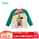 迪士尼寶寶（Disney Baby）童裝男童休閑百搭可愛(ài)米奇舒適透氣長(cháng)袖T恤24年新款 ZD3DS035翠綠 100