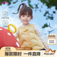 笛莎童裝女童馬甲2025秋冬小女孩羽絨馬甲背心小童外套 杏仁黃 140