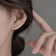 逐青999足銀錦鯉耳釘女輕奢小清新時(shí)尚小魚(yú)耳骨釘養耳洞免摘純銀耳環(huán) 999足銀錦鯉耳釘 銀色 一對
