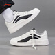 李寧（LI-NING）小白鞋經(jīng)典耐磨板鞋男2025年秋季新款休閑鞋男鞋潮流時尚運(yùn)動鞋子 雪白/黑-1 曬圖返5 39