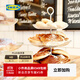 宜家（IKEA）KVITTERA柯提拉上菜架玻璃餐盤(pán)下午茶水果盤(pán)點(diǎn)心托盤(pán) 三層透明玻璃/不銹鋼 其他