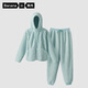 蕉內【王一博同款】絨絨506H羊羔絨睡衣女士家居服連帽情侶套裝秋冬季