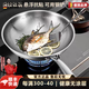 Dondoks德國鈦鍋純鈦無(wú)涂層炒鍋家用平底錘印物理不粘炒菜鍋燃氣灶專(zhuān)用鍋 34平底雙面錘紋鈦鍋 34cm