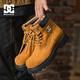 DCSHOESEDGE LUMOS秋冬復(fù)古馬丁靴情侶款工裝靴美拉德鞋男短靴大黃靴 黃色 41