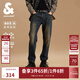 杰克·瓊斯（JACK&JONES）男裝秋季潮酷長(cháng)褲子百搭舒適貓須高彈903直筒牛仔褲男抑菌面料 151中牛仔藍 第一批 30 170 W30/L30