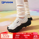 斐樂(lè )（FILA）FUSION官方潮牌斐樂(lè )女鞋硬糖鞋厚底鞋運動(dòng)鞋休閑鞋 雪白-SW 36.5