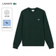 LACOSTE法國鱷魚(yú)男裝25秋冬新款簡(jiǎn)約圓領(lǐng)衛衣|SH7941 YZP/暗松綠 M 4