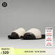lululemon丨restfeel slide 男士拖鞋 *徽標款 LM9AYYS 淺象牙白/黑/淺象牙白 43